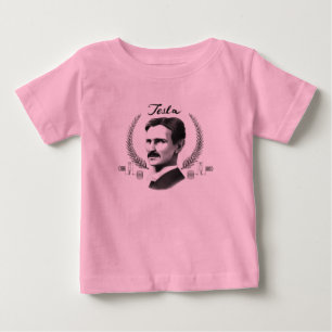Camiseta Para Bebê Bebê Tesla orgânico