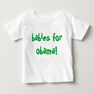Camiseta Para Bebê bebês para obama!