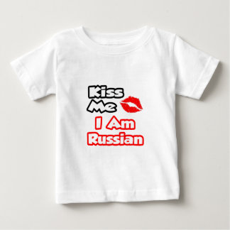 Camiseta Para Bebê Beije-Me... Eu Sou Russo.