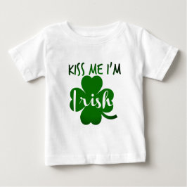 Camiseta Para Bebê beije-me o irlandês im