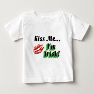 Camiseta Para Bebê Beije-me, sou irlandês