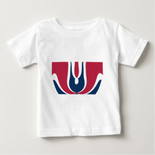Camiseta Para Bebê Belo Abstrato de cor de textura vermelha, branca e