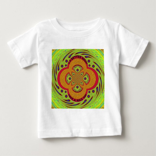Camiseta Para Bebê Belo Design do Padrão Africano Mandala (Frente)