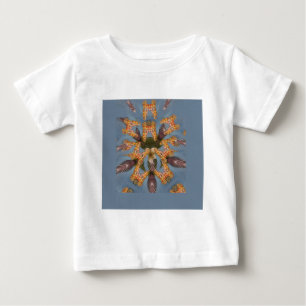 Camiseta Para Bebê Belo e engraçado padrão de girafa africana