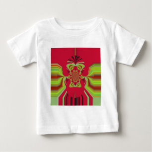 Camiseta Para Bebê Belo Incrível Padrão Africano de Motif Amarelo