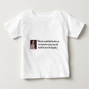 Camiseta Para Bebê Ben Franklin na Democracia