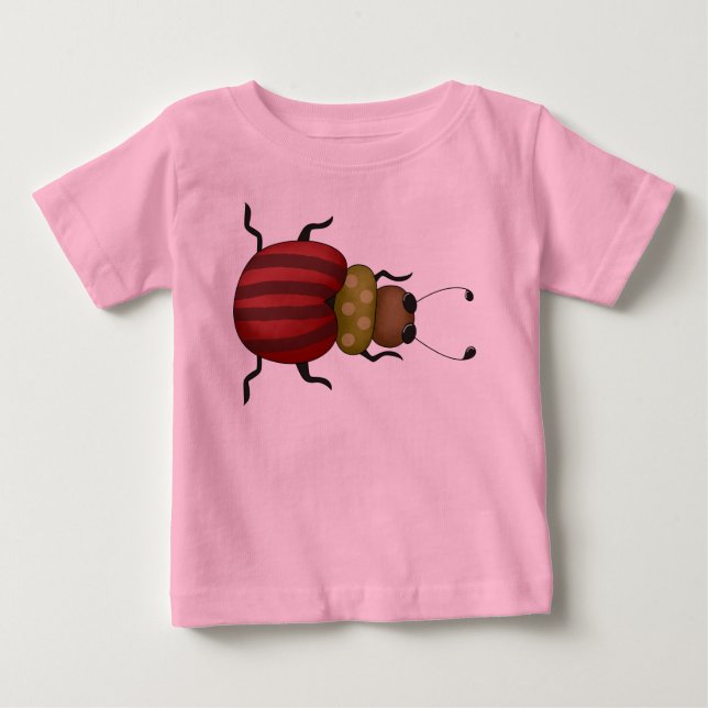 Camiseta Para Bebê Besouro pequeno (Frente)