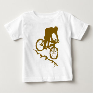 Camiseta Para Bebê Bicicleta Biking da montanha