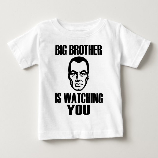 Camiseta Para Bebê Big Brother está te observando (Frente)