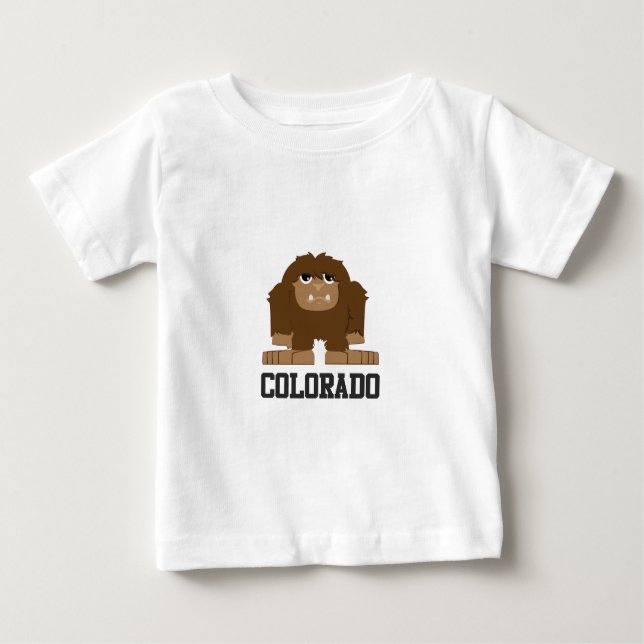 Camiseta Para Bebê Bigfoot Colorado (Frente)