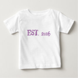 Camiseta Para Bebê Birthday Baby Fine Jersey T-Shirt, White