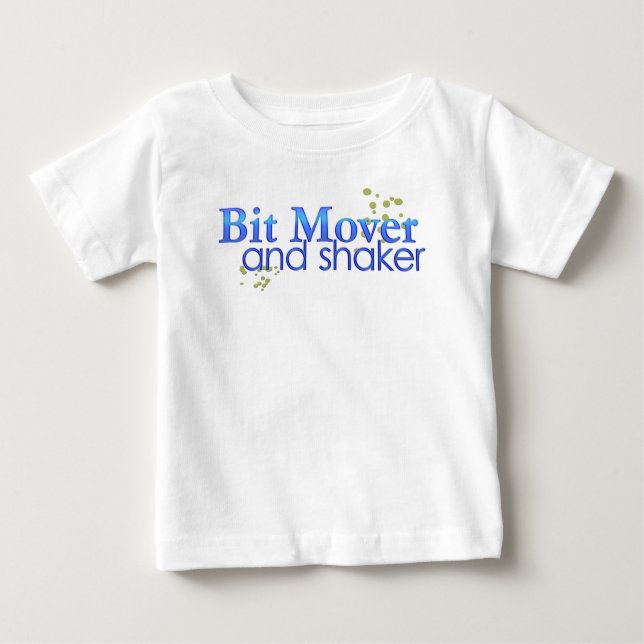 Camiseta Para Bebê Bit Mover e Shaker (Frente)