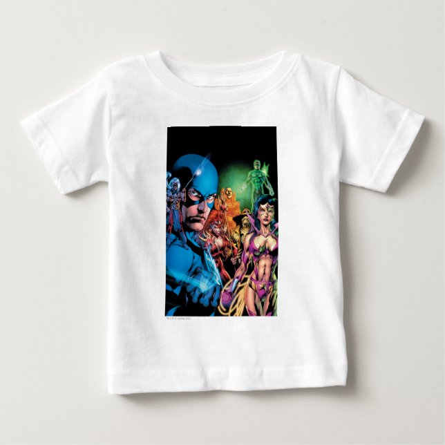 Camiseta Para Bebê Blackest Night Comic Panel 2 - Cor (Frente)