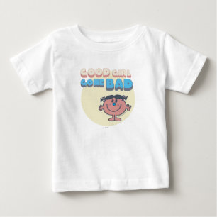 Camiseta Para Bebê Boa menina pequena da senhorita Mau   ida má