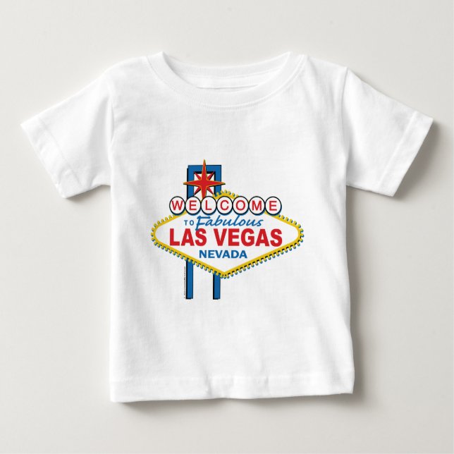Camiseta Para Bebê Boa vinda a Las Vegas fabuloso (Frente)
