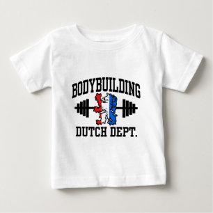 Camiseta Para Bebê Bodybuilding holandês