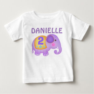 Camiseta Para Bebê Bodysuit feito sob encomenda do tutu do elefante