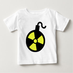 Camiseta Para Bebê Bomba nuclear