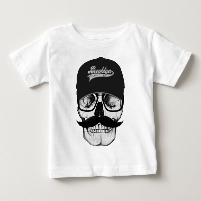Camiseta Para Bebê Boné Brooklyn (Frente)