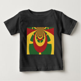 Camiseta Para Bebê Bonita e Incrível Impressão de Arte de Cores Massa