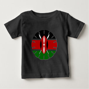 Camiseta Para Bebê Bonito Round Kenyan Motif: Um Símbolo Nacional