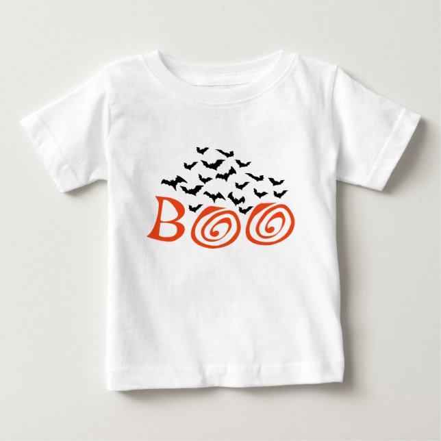 Camiseta Para Bebê Boo halloween (Frente)