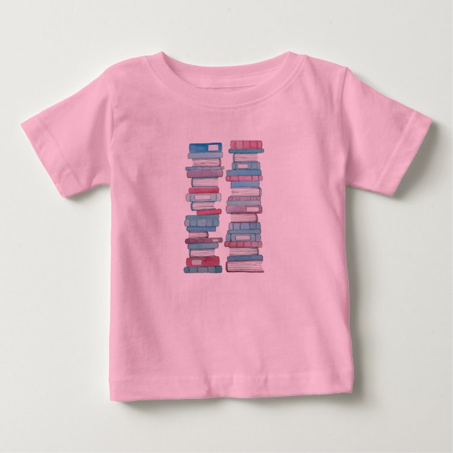Camiseta Para Bebê Bookstack Baby Tutu (Frente)