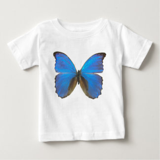 Camiseta Para Bebê Borboleta Morpho Azul