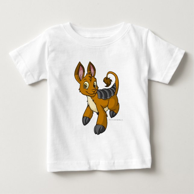 Camiseta Para Bebê Bori Brown (Frente)