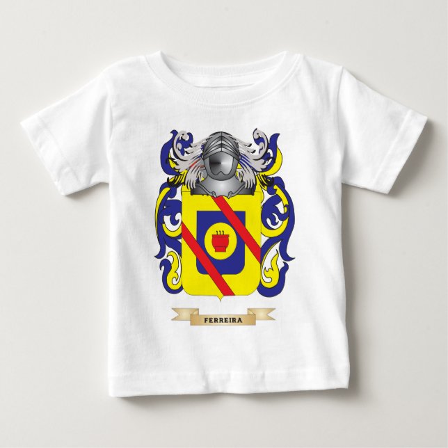 Camiseta Para Bebê Brasão de Ferreira (Frente)