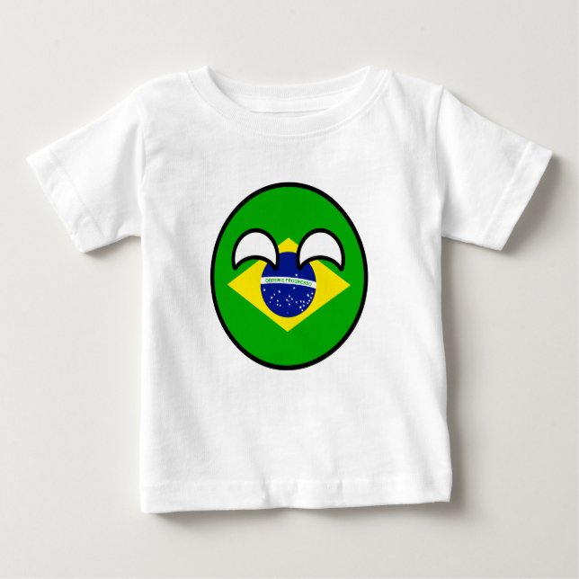 Camiseta Para Bebê Brasil: "Engraçado" Trending Geeky (Frente)