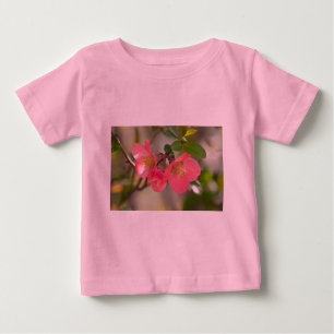 Camiseta Para Bebê Brilho Cinzento Rosa