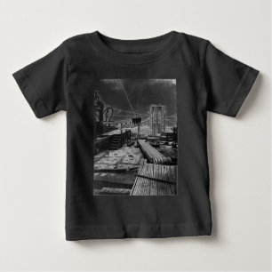 Camiseta Para Bebê Brooklyn Bridge New York Vintage 1878 Foto