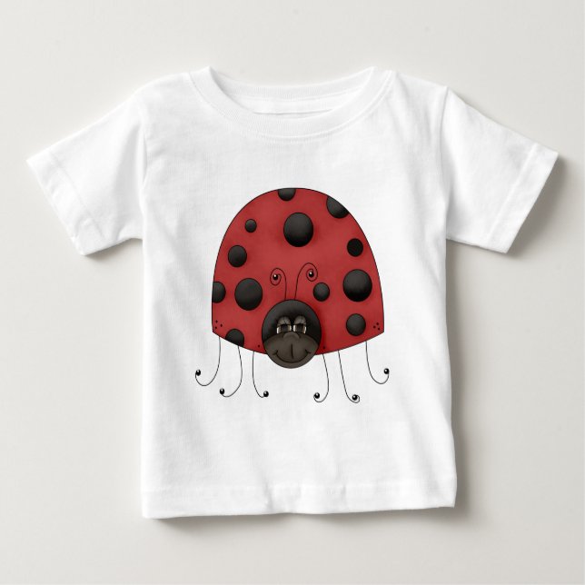Camiseta Para Bebê Buggin' You Ladybug (Frente)