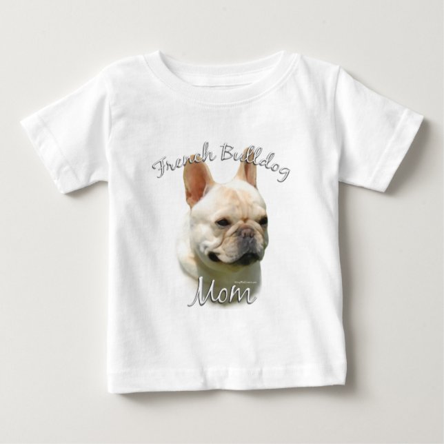 Camiseta Para Bebê Buldogue francês Mãe 2 (Frente)