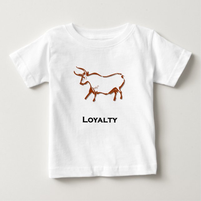 Camiseta Para Bebê Bull Loyalty Brown (Frente)