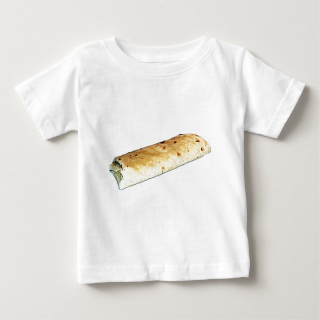 Camiseta Para Bebê burrito 1 (Frente)