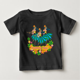 Camiseta Para Bebê Caçador de Criança de Hula Celestial