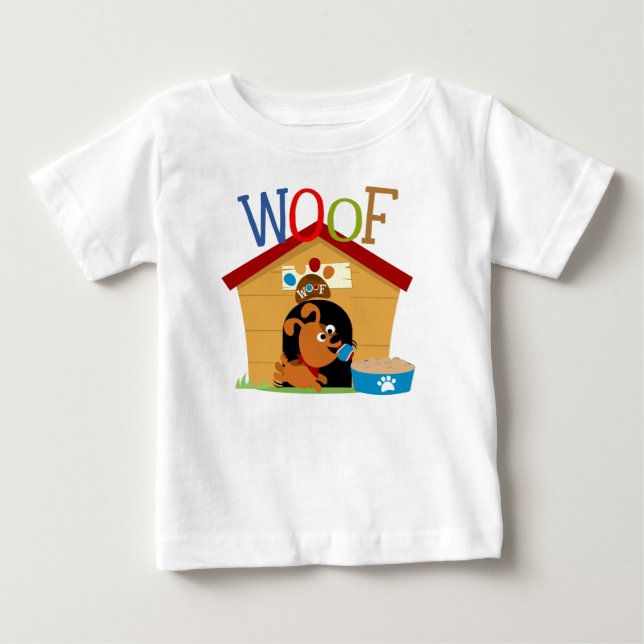 Camiseta Para Bebê Cachorro (Frente)