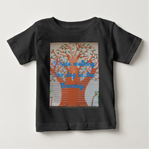 Camiseta Para Bebê "Cachorro da Noite Caminhando Pão" - Odeio Caminha