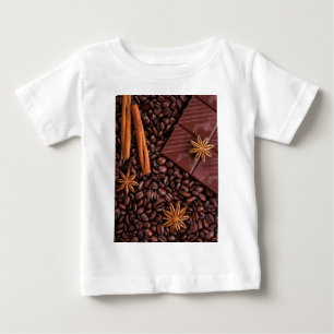 Camiseta Para Bebê café