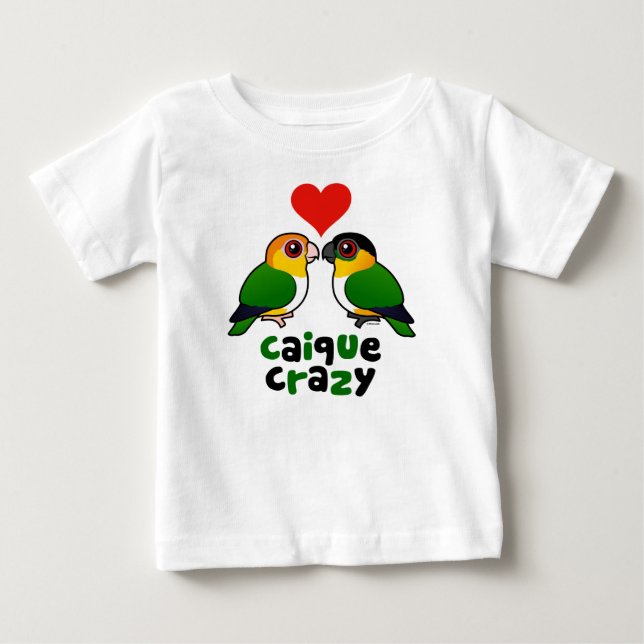 Camiseta Para Bebê Caique Crazy (Frente)
