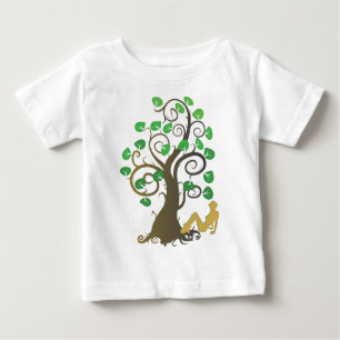 Camiseta Para Bebê Caiu da árvore da família