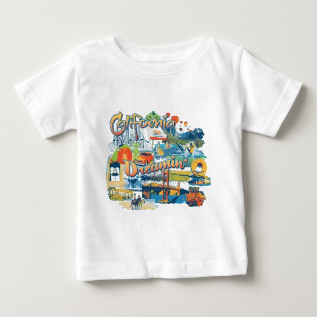 Camiseta Para Bebê Califórnia (Frente)