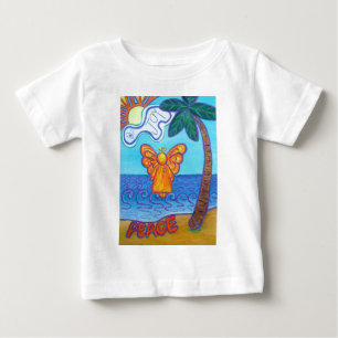 Camiseta Para Bebê California Beach Angel