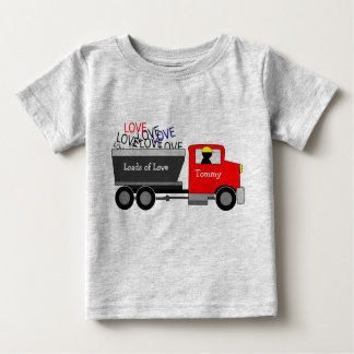 Camiseta Para Bebê Caminhão "Loads of Love"
