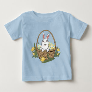 Camiseta Para Bebê Camiseta de Páscoa de bebê do Bunny Shirt