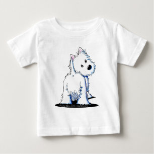 Camiseta Para Bebê Camiseta-T Fluffy Bumbum Westie Long Sleeve Toddle