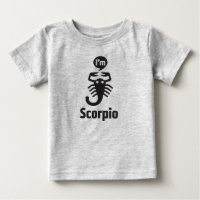 Camisetas-Escorpião do bebê do zodíaco