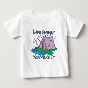 Camiseta Para Bebê Camping Life
